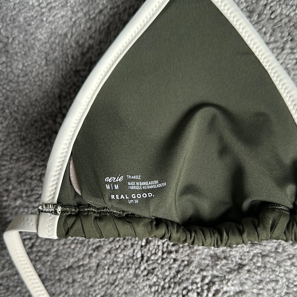 Aerie Olive Green Triangle Bikini Top - Picture 3 of 3